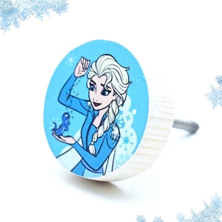 Handmade Pine Wood Elsa Magic Knob for Kids Furniture